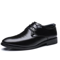British Business Casual Leather Shoes Men's Pointed Professional Work Shoe Lines, Wedding Shoes, Four Seasons Single Shoes, Positive Leather Shoes Men's Shoes