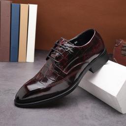 First Layer Leather Autumn Leather Shoes Male Business Dress Men's Shoes British Wind Korean Version Of The Trend Wedding Shoes Men