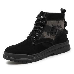 Martin Boots Men's High -top Korean Version Of Korean Work Boots Help British Style Personality Winter Cotton Shoes Boots