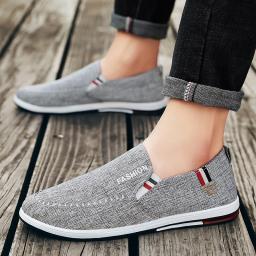 2020 autumn new old Beijing cloth shoes men's foot lazy casual shoes breathable workshops shoes canvas shoes