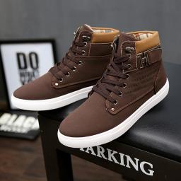 2021 Autumn And Winter New Korean Version Of Men's Shoes High-top Shoes Retro Casual Lane With Men's Trend Martin Boots Wholesale