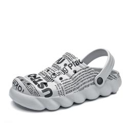 2022 Hole shoes Men's summer wears trendy Baotou slippers trendy EVA sandalwood leisure outdoor beach sandals
