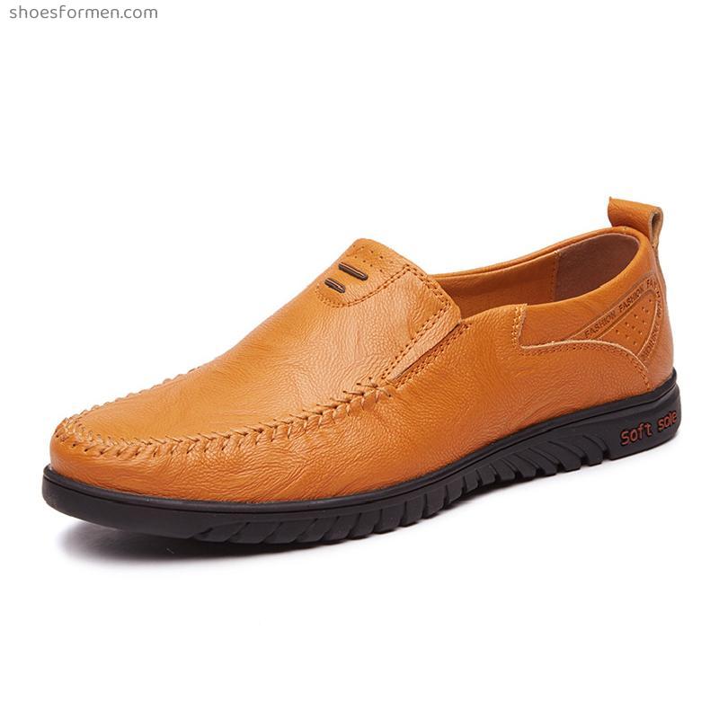 2022 Lefu Shoes Men's Leather Retro Men's Casual Leather Shoes Large size men's shoes casual