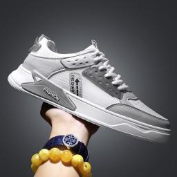 2022 New men's shoes spring and summer, small white shoes, young adolescent shoes, breathable casual shoe men's