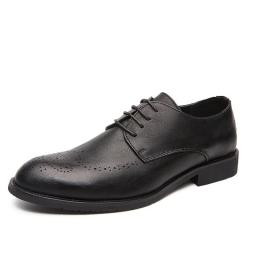 2022 Retro Love Shoes Men's Big size Brock Leather Shoes Male Leather Shoes Groom Wedding Shoes Leisure
