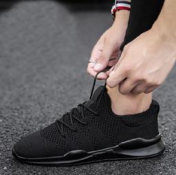 2022 Spring Men's running shoes Korean casual men's shoes casual shoes mesh cloth surface fashion and comfortable sneakers men