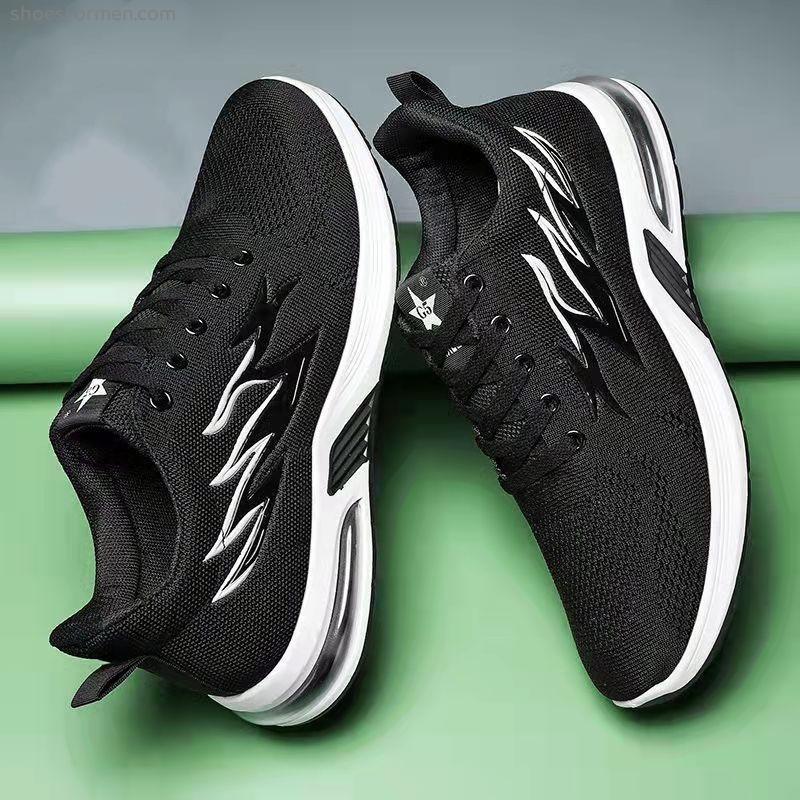2022 Summer Men's Shoes Breath New Korean Flying Weaving Light and Permanent Fashion Sports Shoes Student Running Leisure Shoes