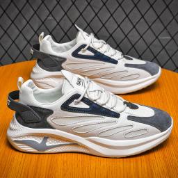 2022 Summer low -top mesh mesh air -breathable shoes men's casual Korean version of round head men's shoes sports shoes