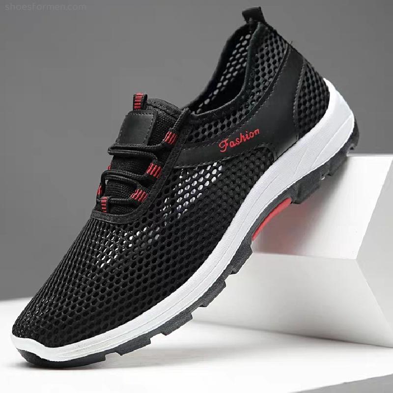 2022 Summer men's shoes new Korean version of trendy casual hollow sneakers net breathable student running men's shoes