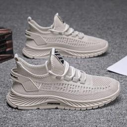 2022 Summer new breathable flying weaving sneakers casual fashion trend soft bottom men's shoes