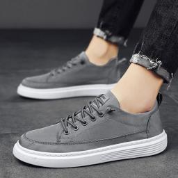 2022 Summer new low -top daily shoes fashion casual sports shoes solid color men's shoes
