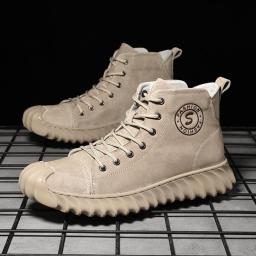 2022 lace -up Martin boots men's high -top British style gang shoe worker snow superfire winter men's shoes tide
