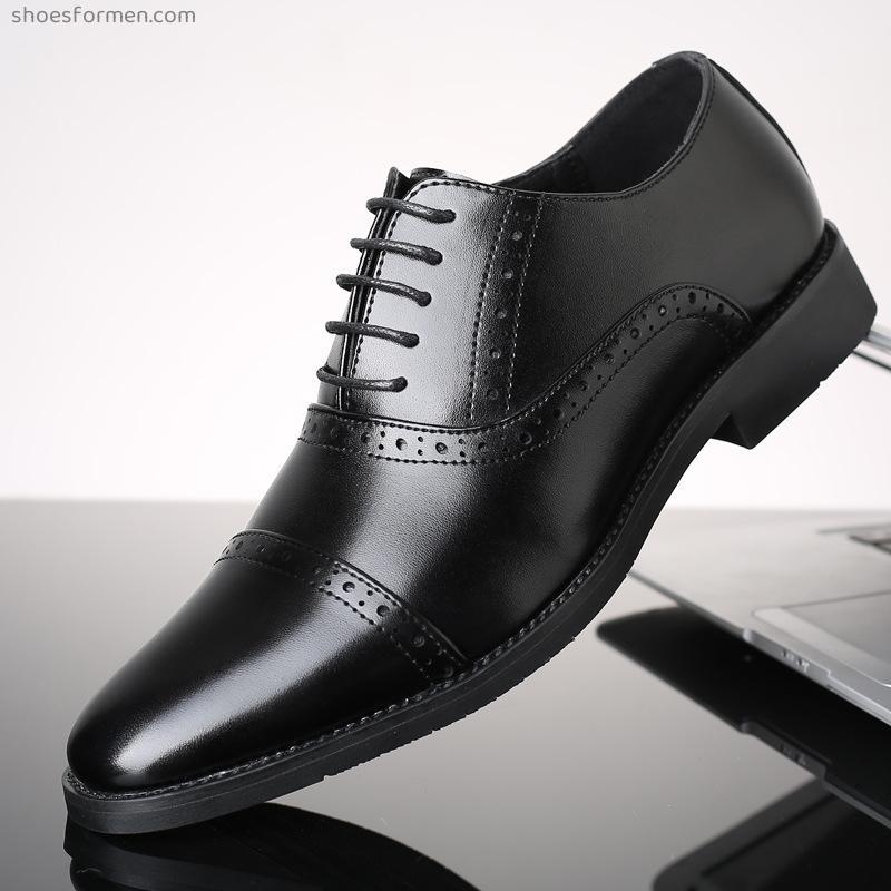 2022 new Brooke men's shoes Korean version of the British tide shoes casual business shoes men's large size shoes