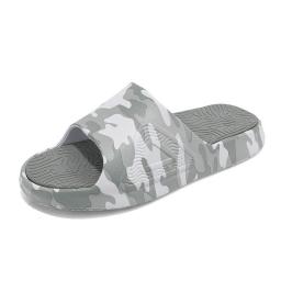 2022 new EVA slippers Lightweight and breathable word Drag the bottom beach slippers home men's cool drag men