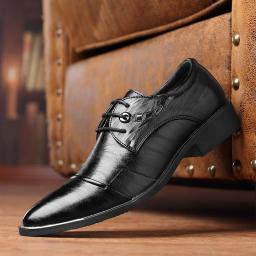 2022 new business dress casual leather shoes men and Korean version of the British pointed trend shoes men