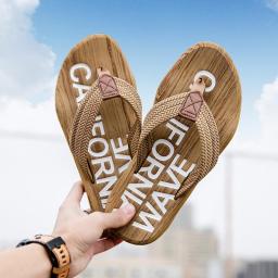 2022 New Cross-border Human Flippers Men's Summer Men's Outdoor Sandals And Slippers Beach Trend Shoes