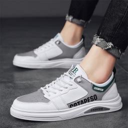 2022 new fashion board shoes spring leather casual sports shoes boys four seasons jogging shoes youth tide men's shoes