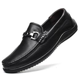 2022 new men's Laoff shoes business casual shoes men's sleeve shoes low helper leather beans shoes men's tide