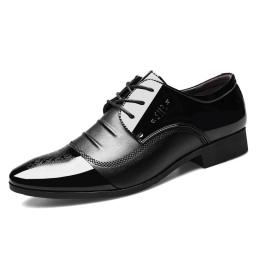 2022 new men's pointed business faculty shoes large size men's shoes British Korean casual men's shoes tide