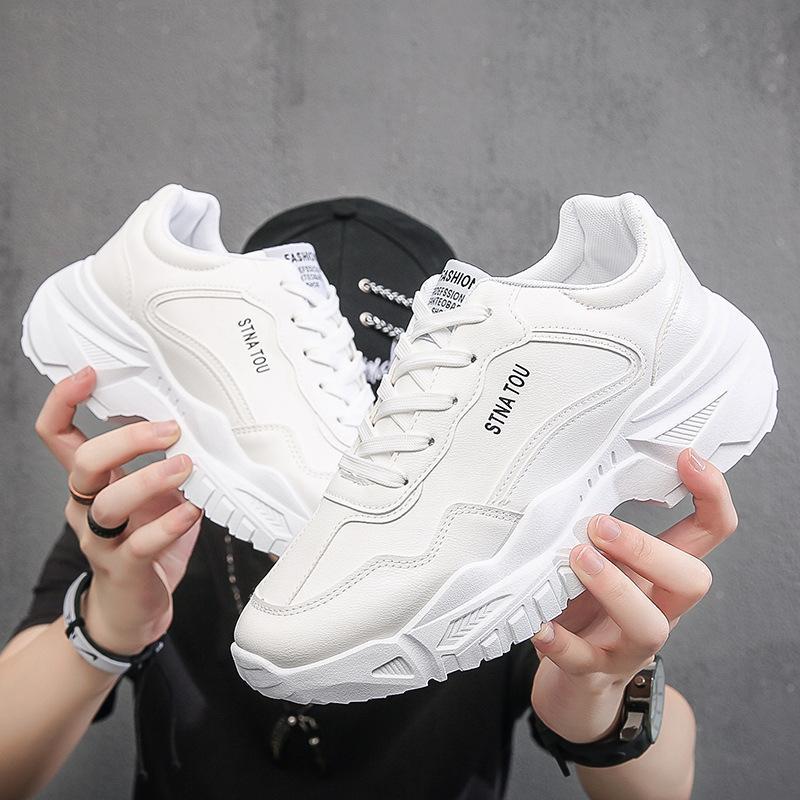 2022 new men's shoes Korean version of the trend wild men's casual sports old dog shoes thick bottom boom shoes