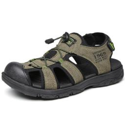 2022 new outdoor mountaineering men's beach shoes casual soft bottom non-slip sandals