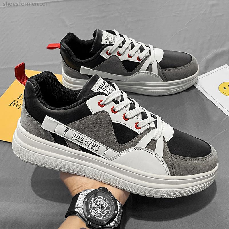 2022 new spring and summer men's casual shoes a large number of men's trend, breathable lightweight men's sports versatile small white shoes