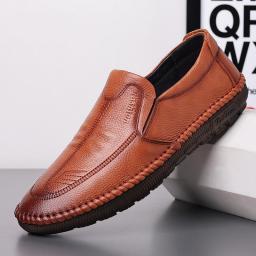 2022 spring and autumn new business casual men's shoes men's shoes breathable comfort package middle-aged men's shoes