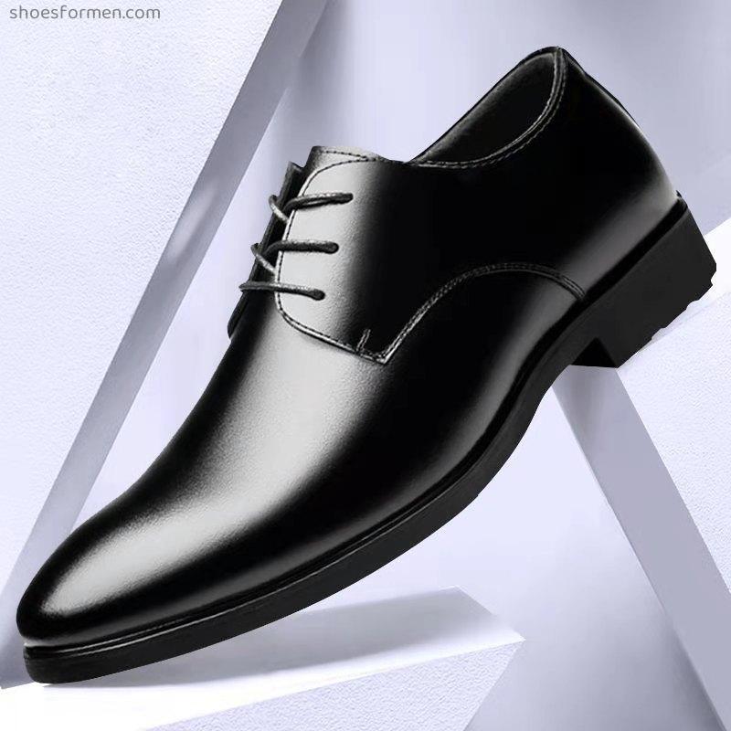 2022 spring and autumn new business dress men's shoes British large size office breathable