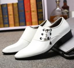 2022 spring and autumn new men's shoes business casual shoes British Korean version of the big size single shoes tide