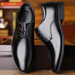 2022 spring classic black leather shoes Korean men's uniform business men's shoes Yinglan wind men's leisure office shoes