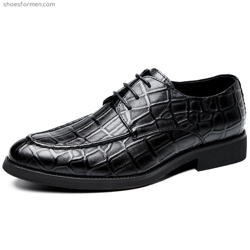 2022 spring men's shoes skin shoes large size men's business shoes