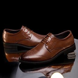 2022 Spring New Men's Dress Shoes Business Men's Shoes Classic Round Head Casual Office Korean Version Of The Tide Shoes
