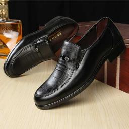 2022 Spring New Men's Leather Shoes Business Dress Office Shoes, One Pedal, Foot Comfort, Casual, Daily Shoes