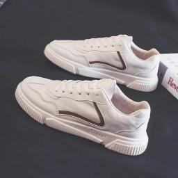 2022 spring new white shoes men's Korean version of INS ~ trend wild casual leather sports breathable shoes
