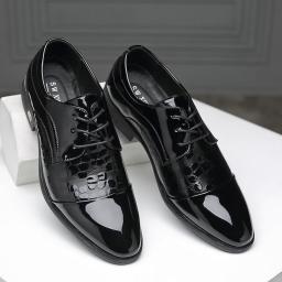 2022 summer new business shoes bright Korean version of the tide pointed men's uniform shoes men's shoes