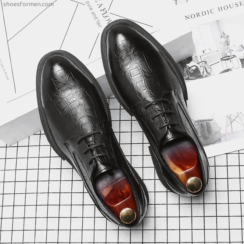 Autumn Korean trend shoes men's leather shoes youth fashion leisure business facilities
