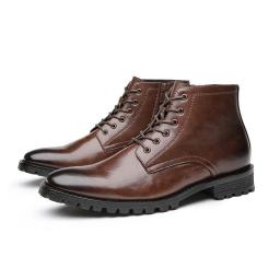 Autumn And Winter 2022 New Martin Boots Men's Boots High To Help Roman Boots Leather British Wind Retro Equipment Boots Shoes