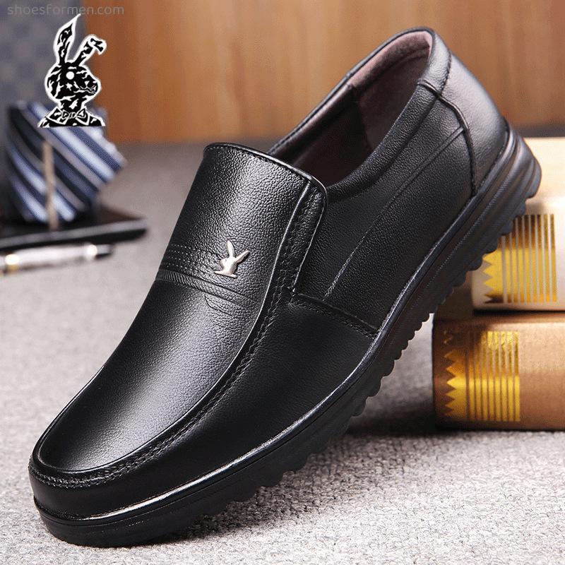 Autumn and winter leather shoes men's leather business casual shoes breathable aes of kitchen leather men's shoes