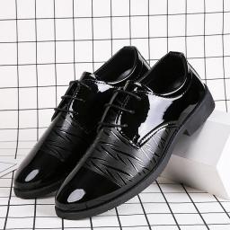 Autumn and winter men's leather shoes business format leather shoes British Korean casual men's leather shoes youth versatile men's leather shoes