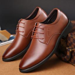 Autumn and winter men's shoes Men's business format leather shoes casual leather leather leather leather wedding shoes work shoes