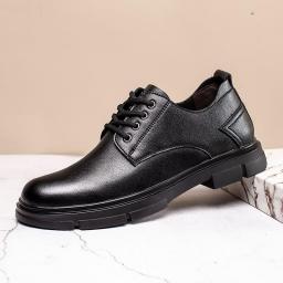 Autumn and winter new casual leather shoes men's business dress genuine debby shoes British Korean version of the retro men's shoes