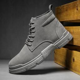 Autumn and winter new men's Martin boots Korean trendy men's boots British style student fashion worker boots men