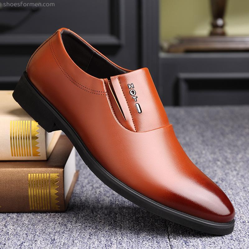 Autumn men's shoes business dress men's shoes British Korean version of the shoes male breathable leisure increased wedding shoes