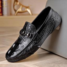 Autumn new bean shoes men's shoes breathable British style business set men's casual leather shoes men's shoes trend