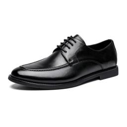 Autumn new men's shoes men's leather casual line with a foot men's shoes La Fu shoes male British wind peas shoes
