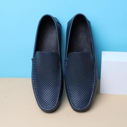 Bean Shoes Men's Leather Soft Bottom Men's Shoes Men's Leather Men's Shoes New Business Casual Shoes Driving Shoes