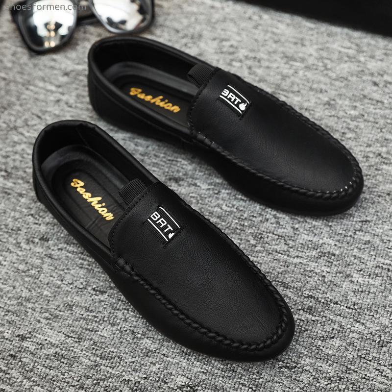 Bean shoes men's spring and summer new British Lefu shoes soft bottom breathable drive European station casual men's shoes