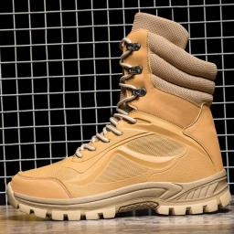 Boot men's 2022 autumn and winter mountaineering boots outdoor flight boots men's field boots tactical boots high -top men's shoes