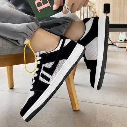 Breakthrough net cloth summer casual sports shoes 2022 trendy fashion students daily outdoor versatile shoes men's shoes
