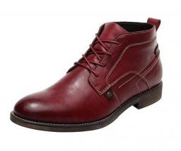 British high -top shoes retro leather boots handmade color workers, head layer cowhide motorcycle boots